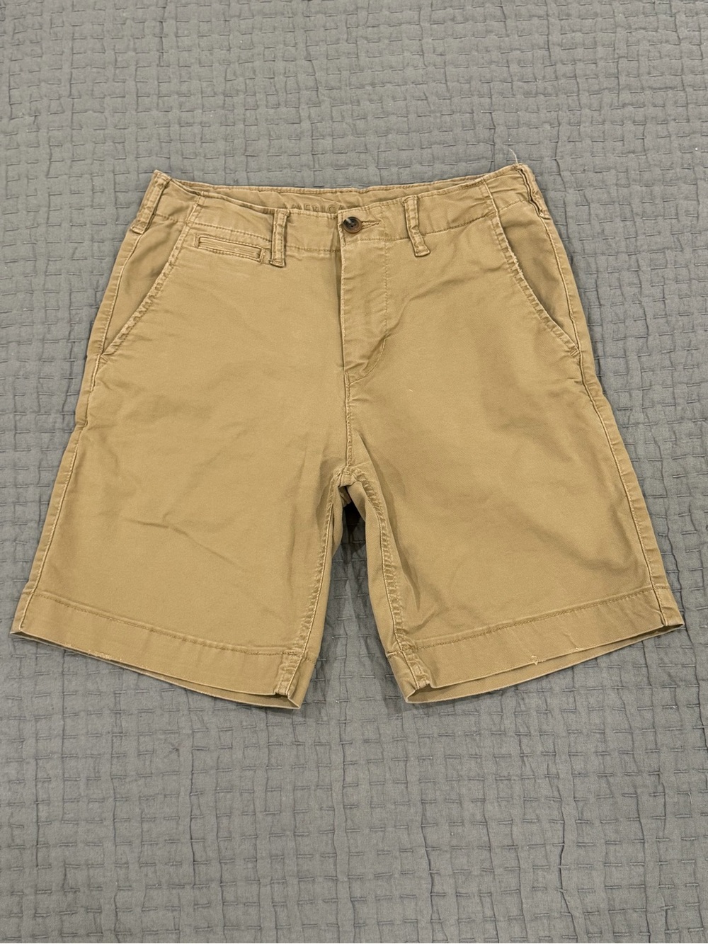 American Eagle Men’s Flex Lived-In Tan Chino Shorts